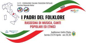 Locandina i Padri del Folklore, rassegna di muscia, canti popolari ed etnici
